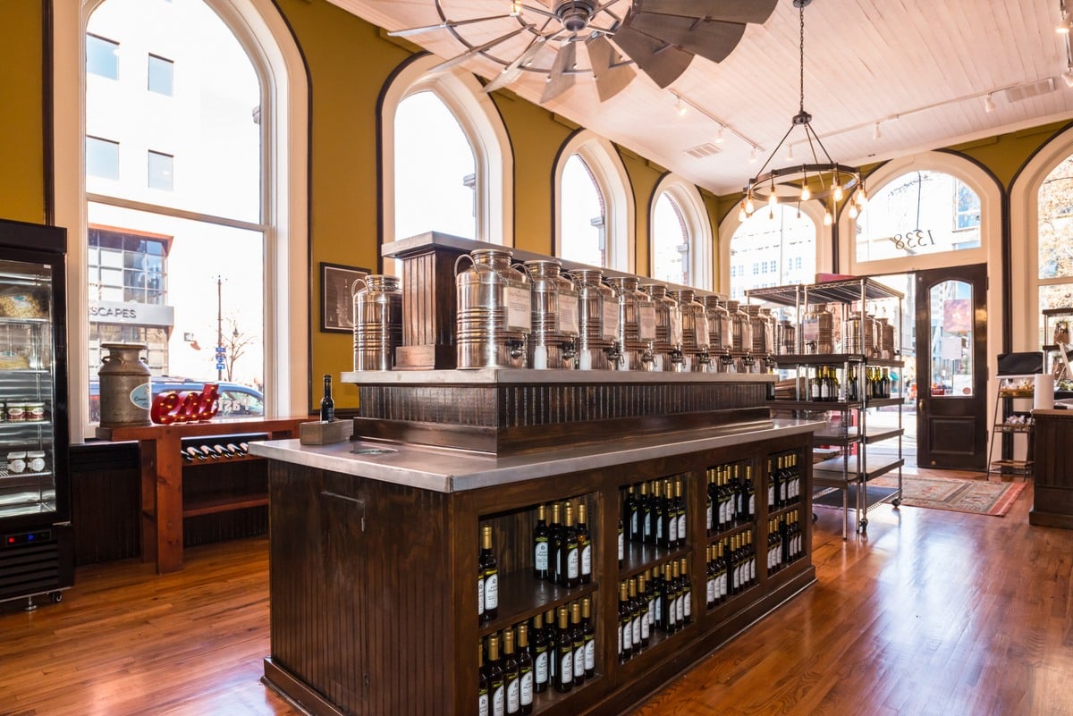 Image of the interior of the EVOO Marketplace in Denver, Colorado