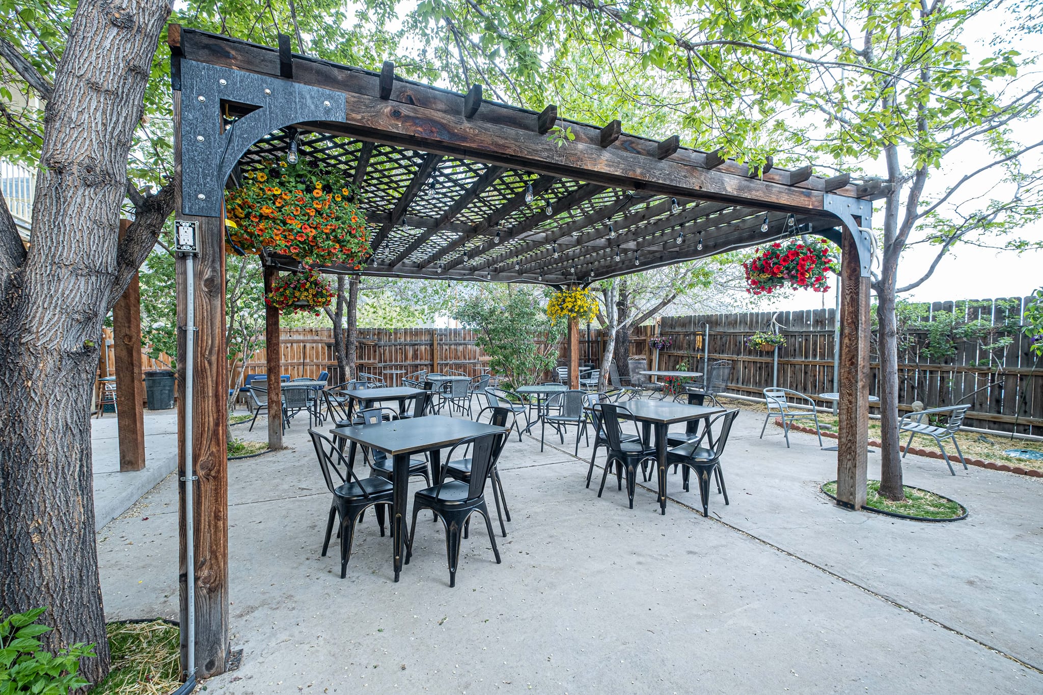 outdoor patio at a restaurant