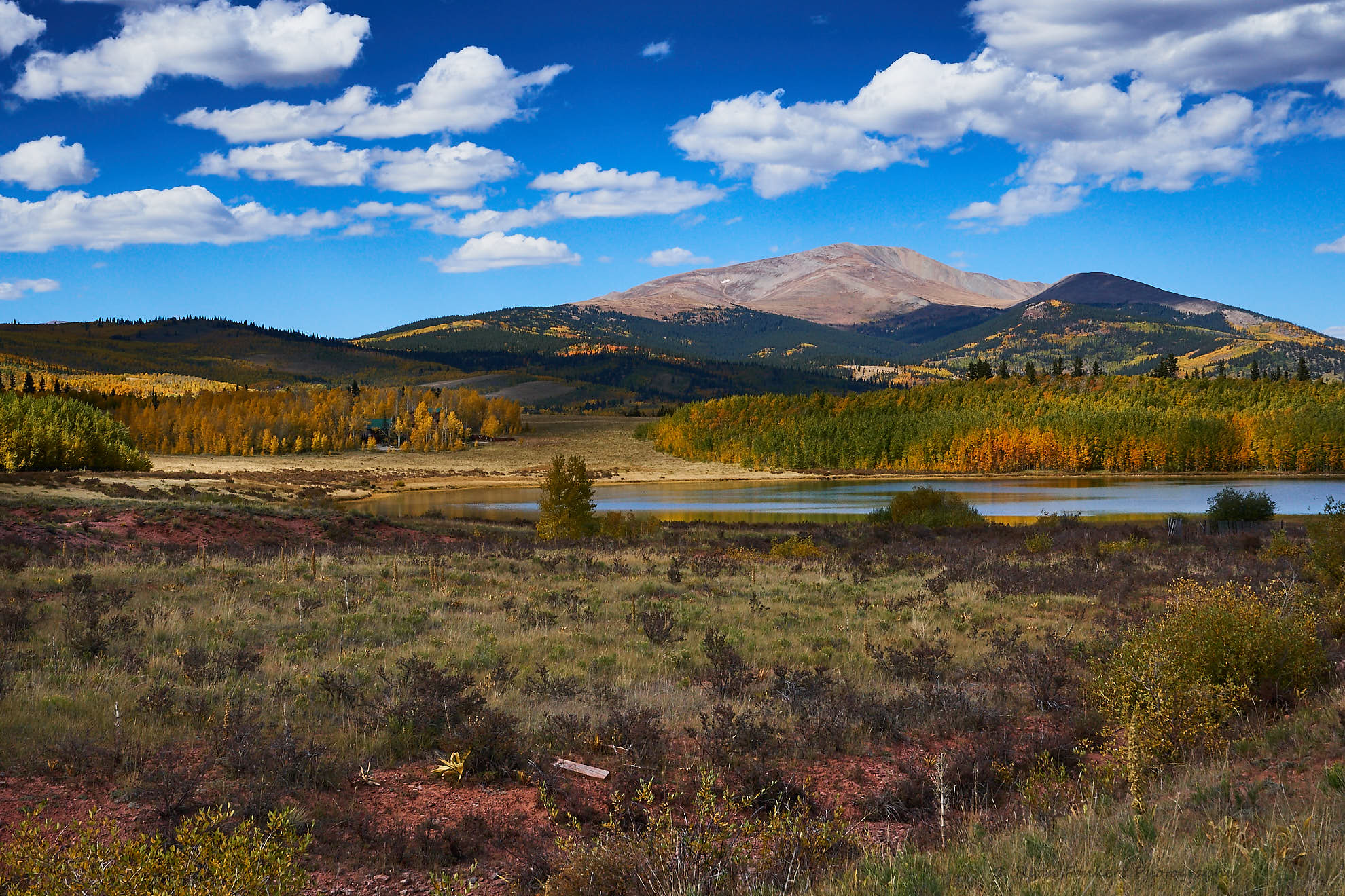 Autumn colors around Como CO mountain