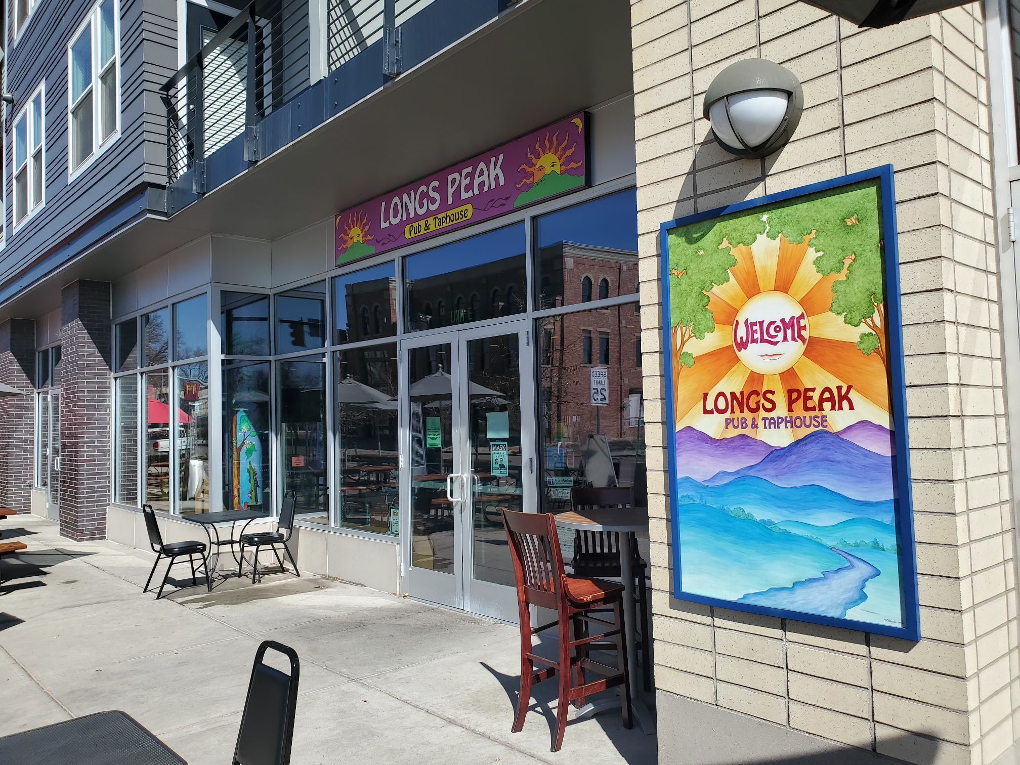 Entrance to Longs Peak Pub and Taphouse