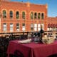 Image of the balcony at Mona Lisa Fondue Restaurant in Manitou Springs, Colorado