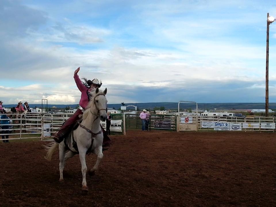 Horse rider at rodeo