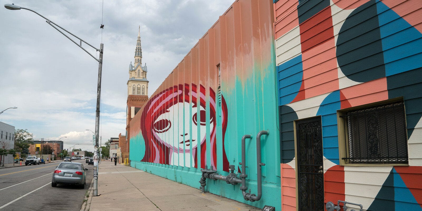 Image of the Larimer Boy/Girl Mural Installation, RiNo Art District, Denver, Colorado