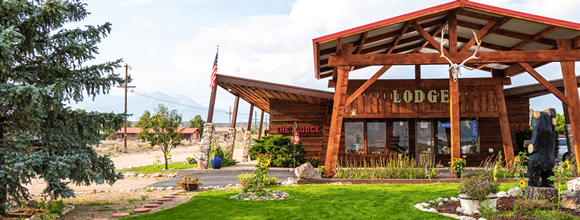 Exterior of the Lodge Motel in Fort Garland