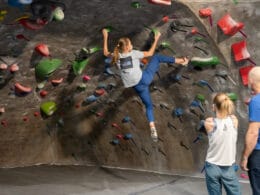 Image of a person bouldering at The Spot in Colorado