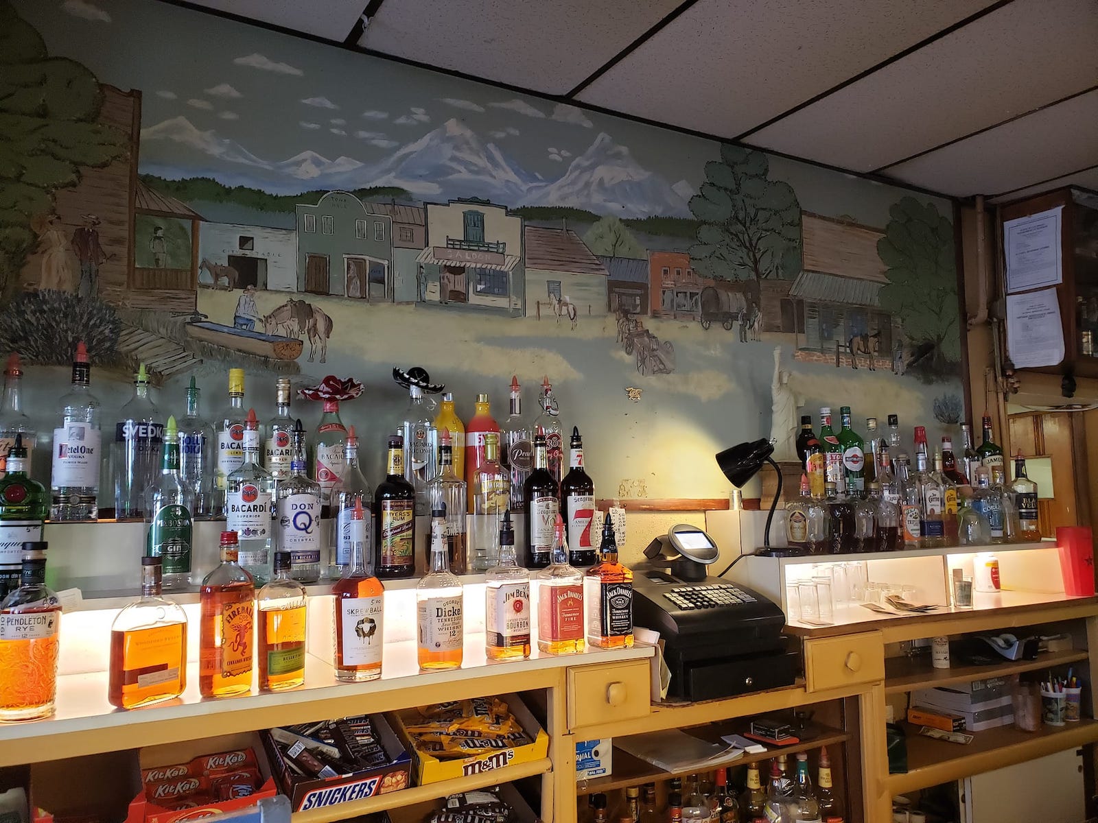 Image of the liquor at Bud's Cafe & Bar in Sedalia, Colorado