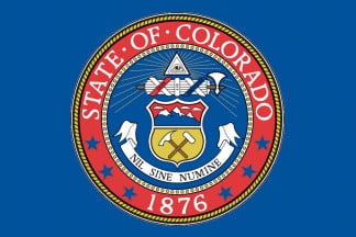 Bendera Colorado Sekitar tahun 1876 hingga 1907