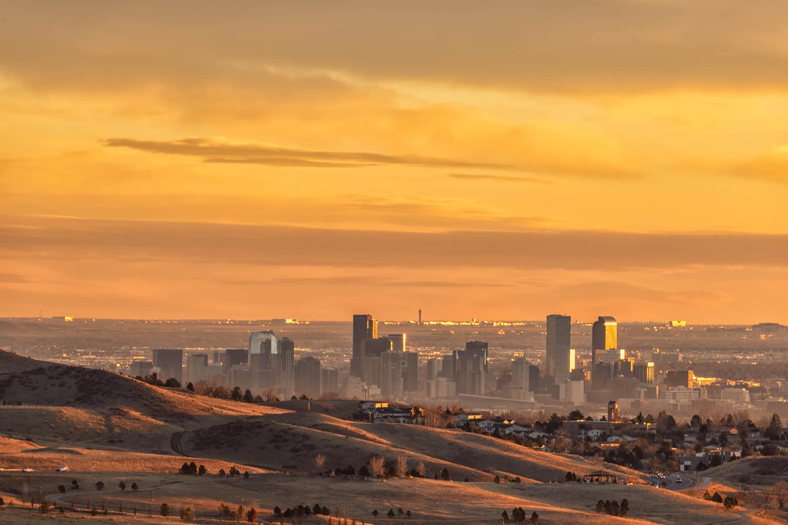 Sunset, Downtown Denver, Colorado