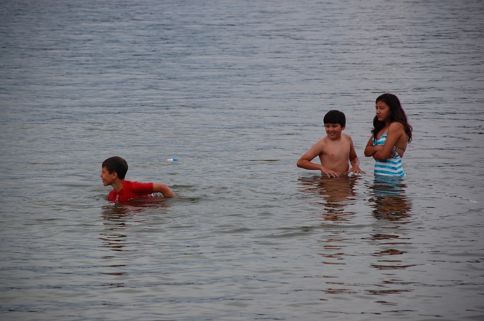 Grand Lake Colorado 3 Kids Swimming