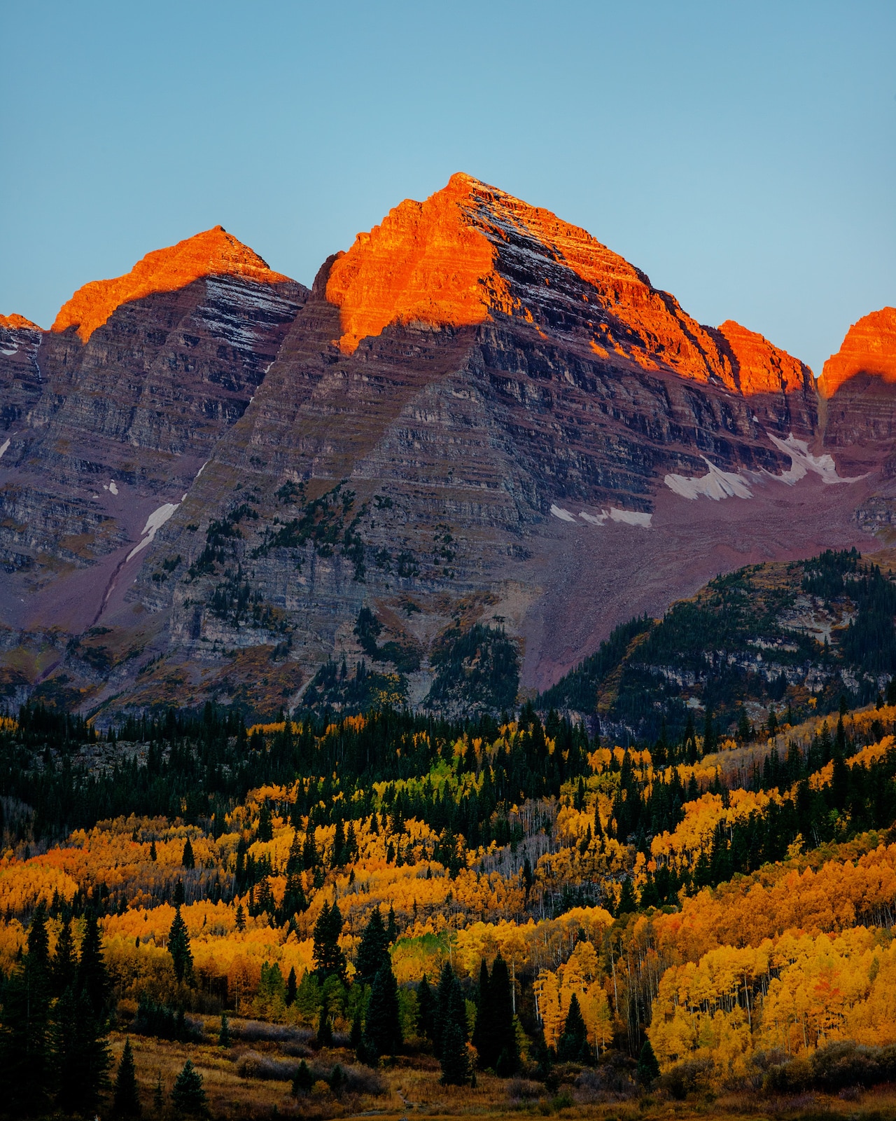 Maroon Bells Sunset Colorado