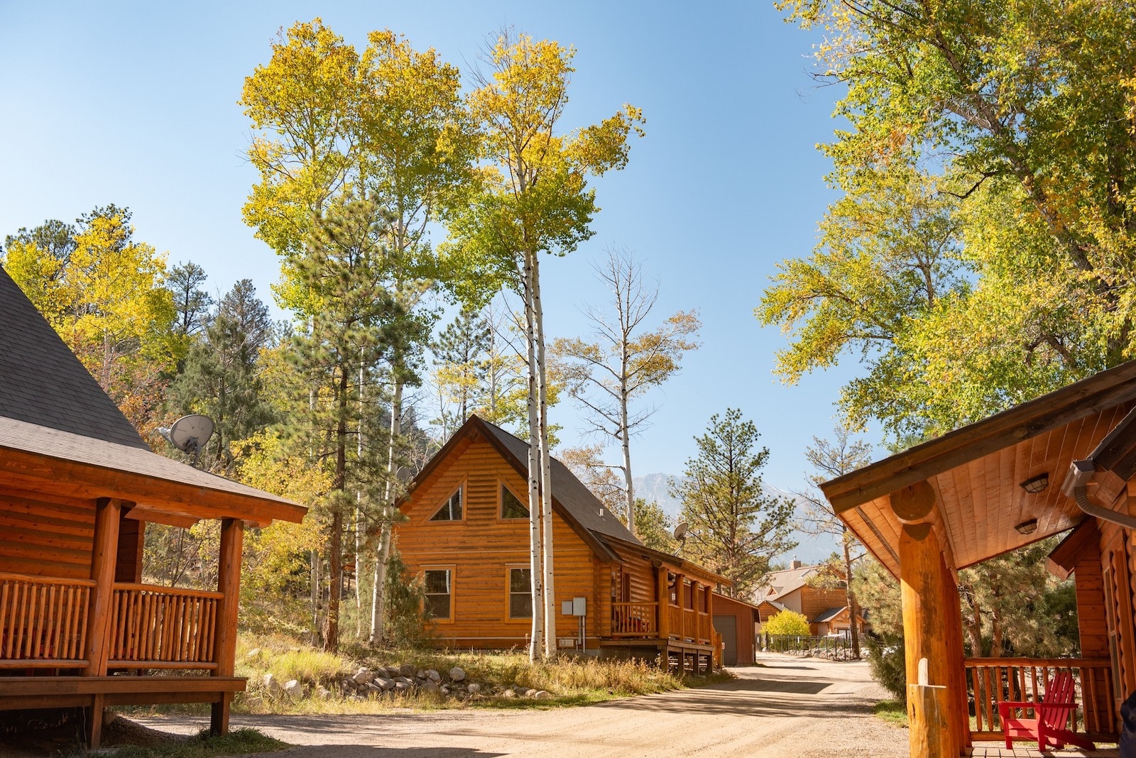 Image of some of the lodging at Mount Princeton Hot Springs in Nathrop, Colorado