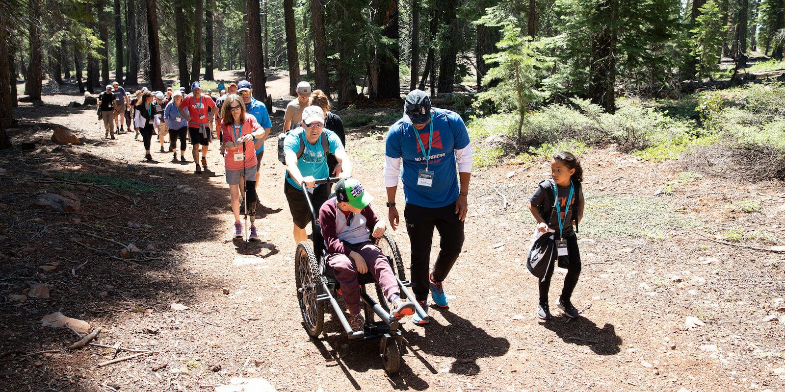 Image of people doing a No Barriers Summit hike