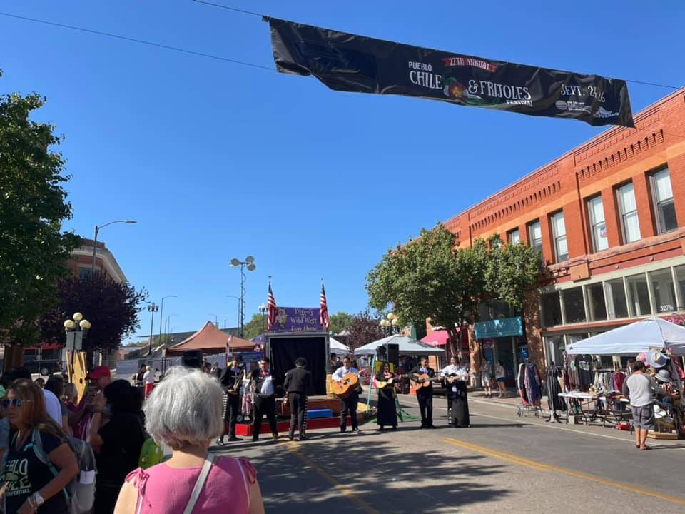 Entrance banner to Pueblo Chile Festival