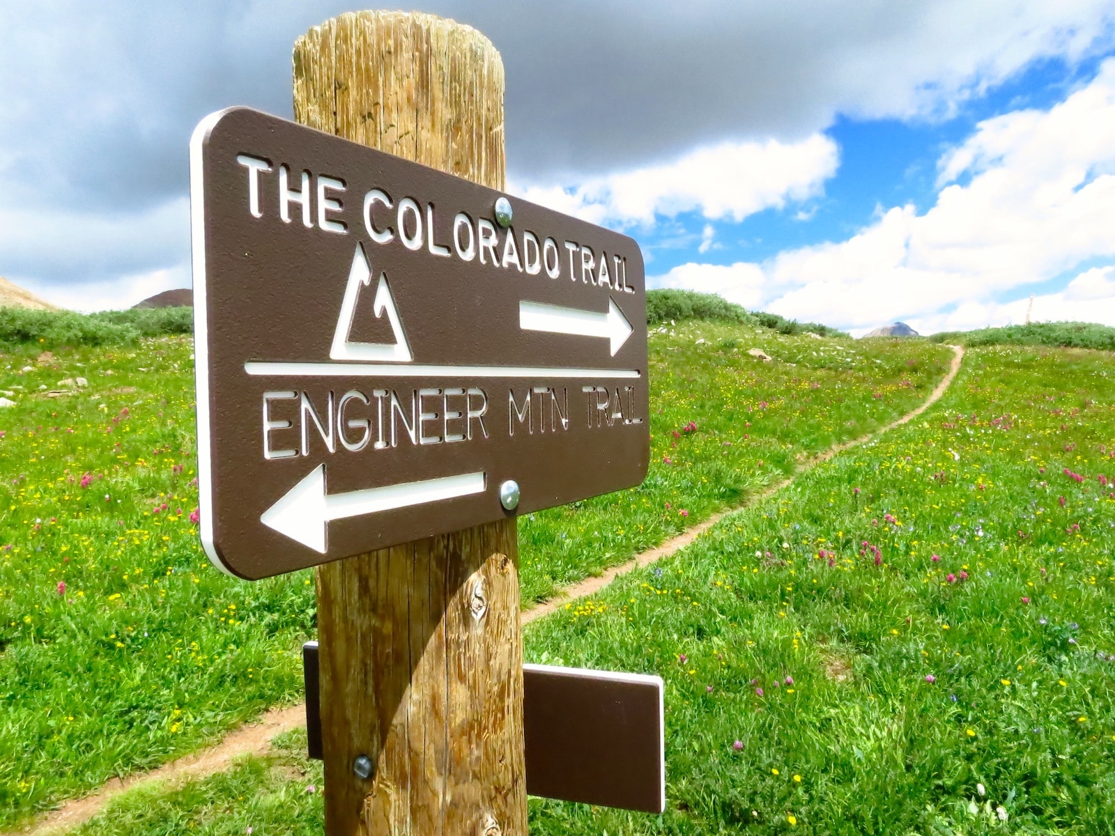 The Colorado Trail Sign Silverton to Durango