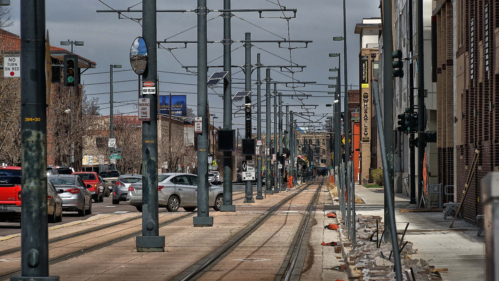 Local Transportation, Train Tracks, Five Points, Denver, Colorado