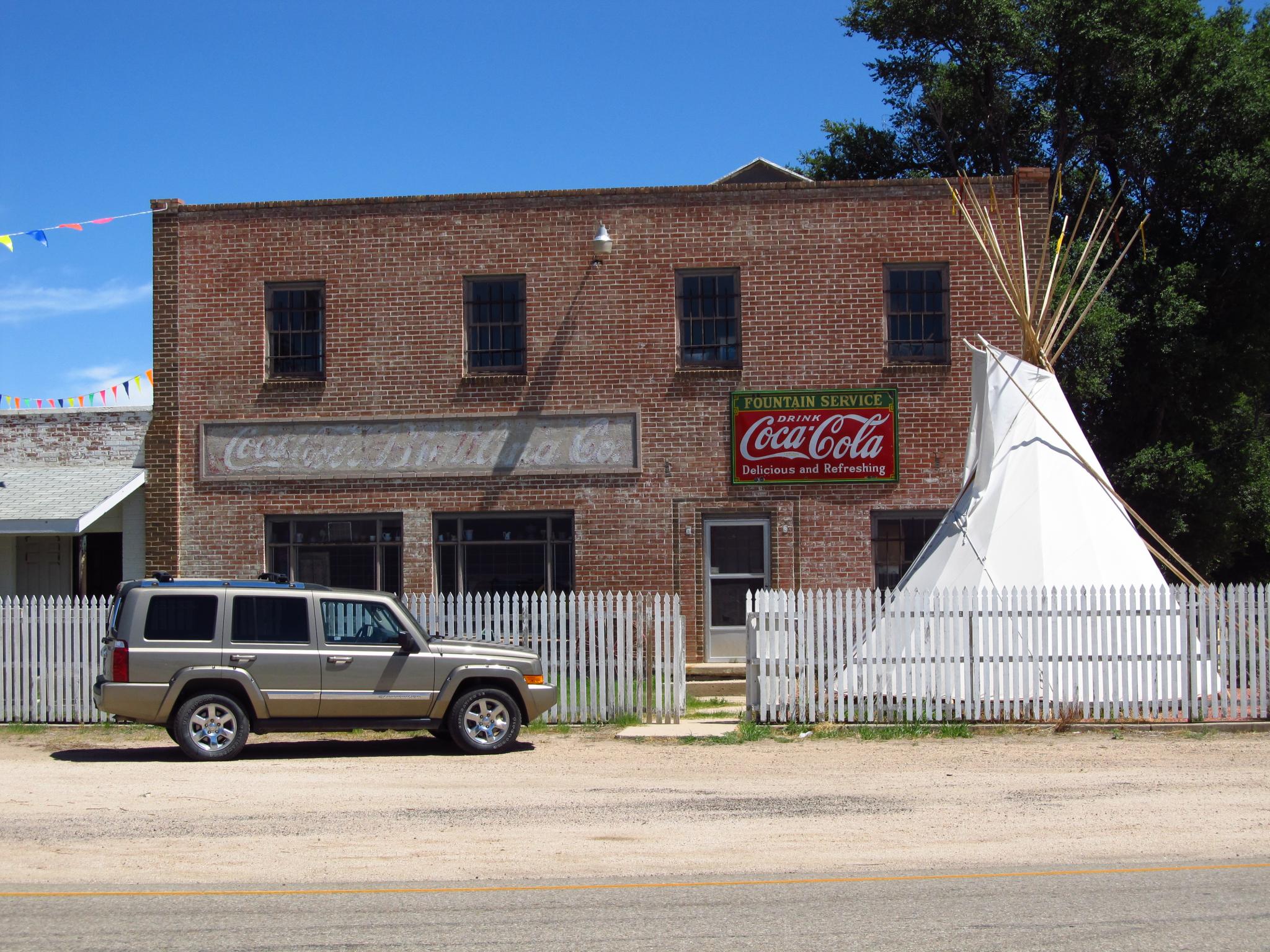 Abandoned bottling building