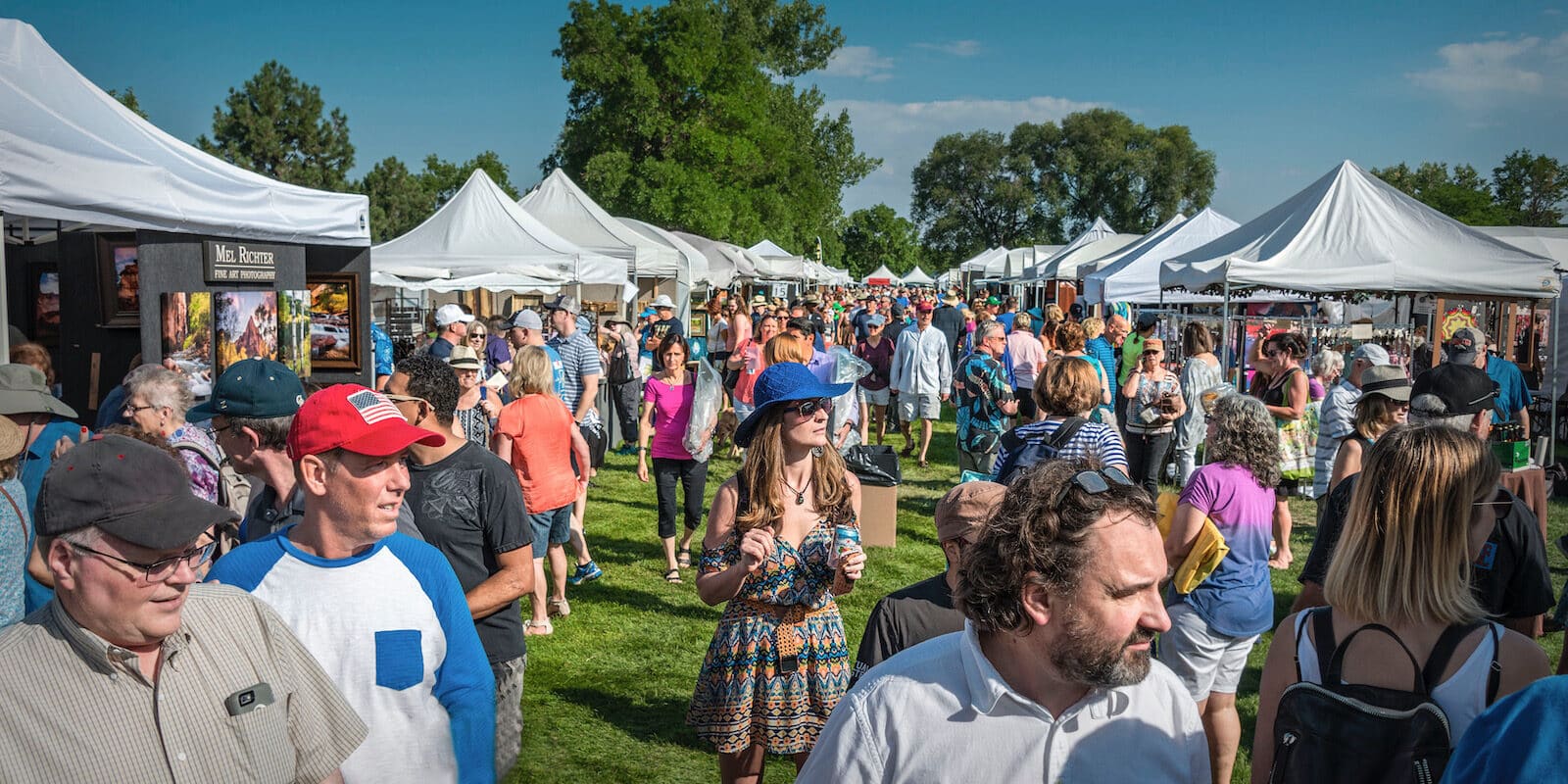 Image of people at the Affordable Arts Fest in Littleton, Colorado