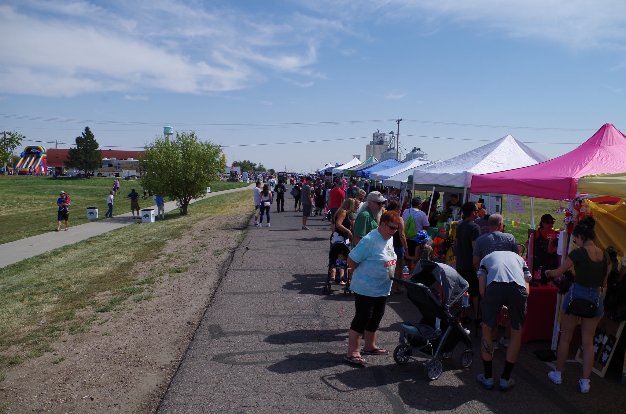 Vendors at an outdoor festival