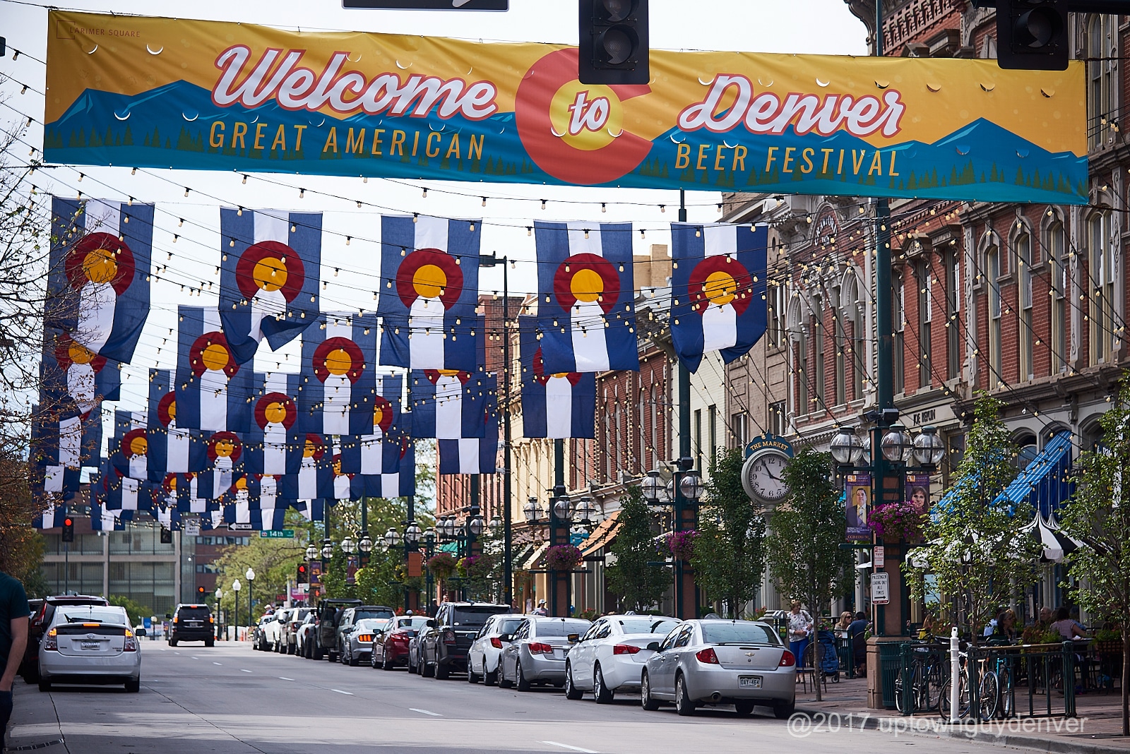 Decorations at Larimer Square, Downtown Denver, Colorado