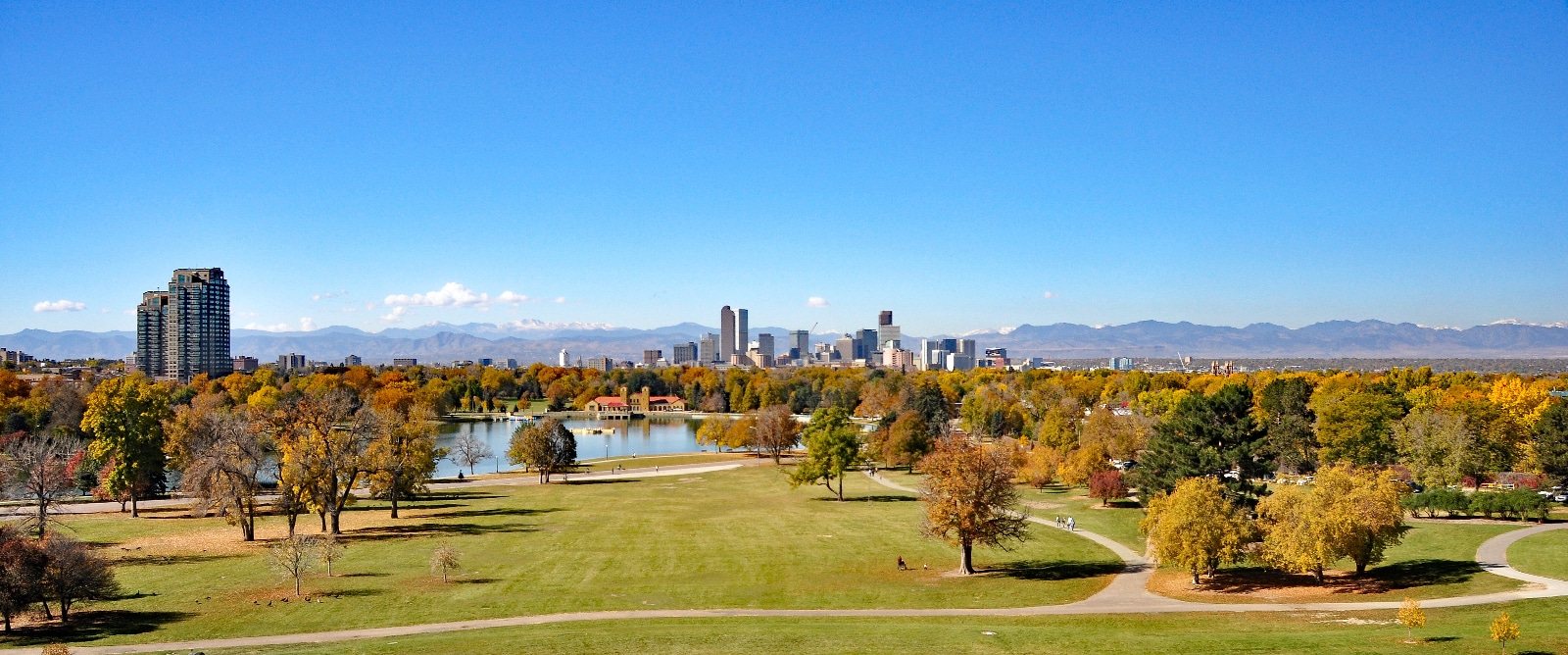 Denver Skyline with Front Range, Colorado