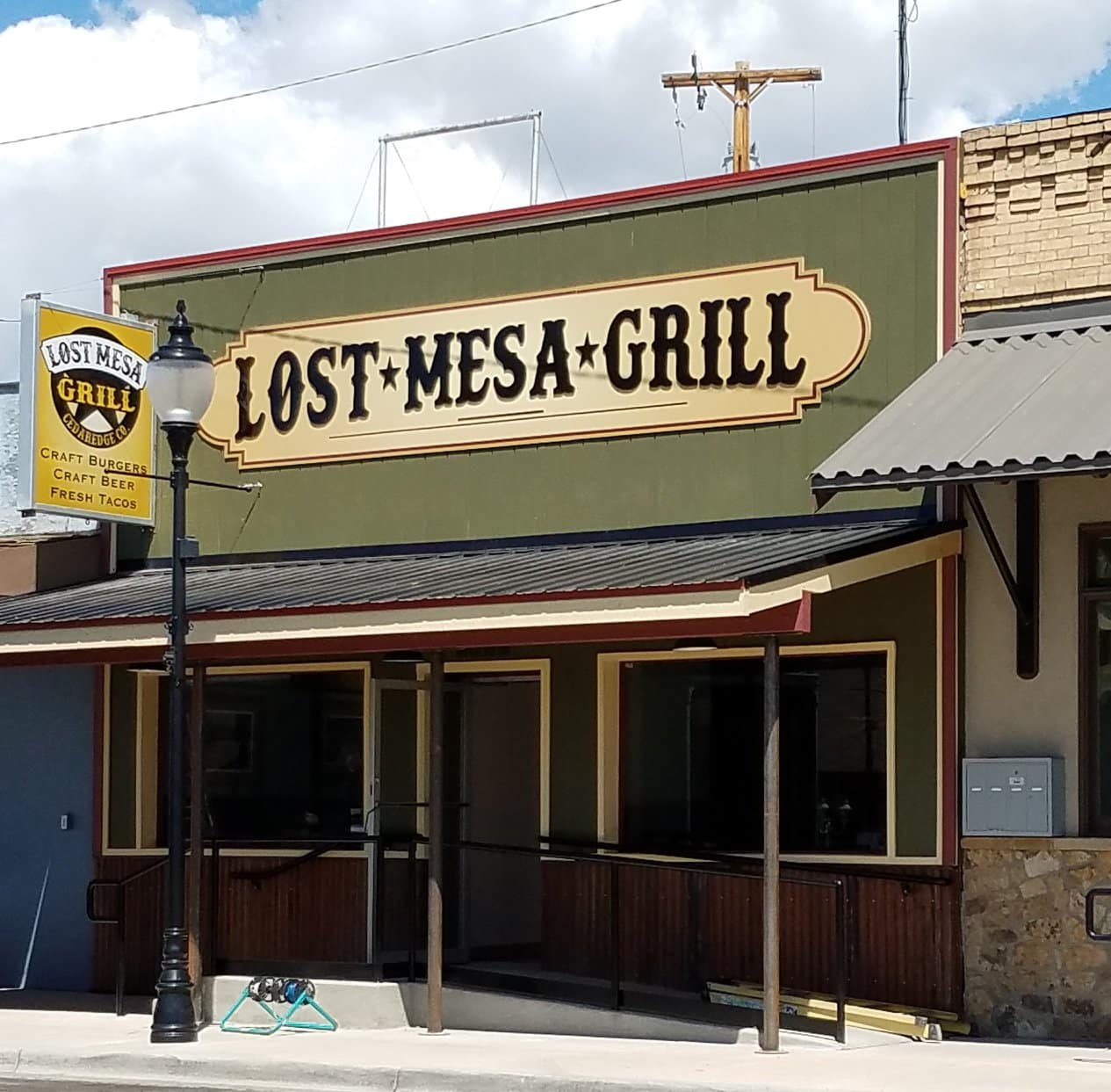 Front of the Lost Mesa Grill restaurant