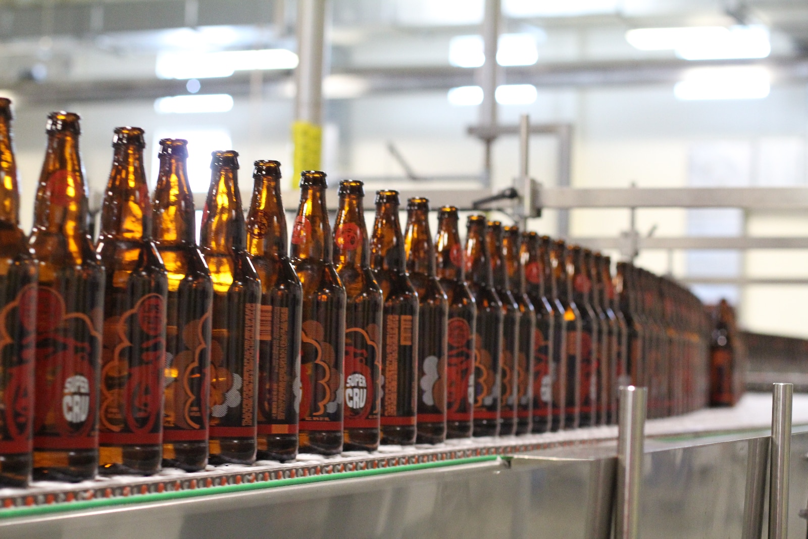 Bottles at the New Belgium Brewery, Colorado