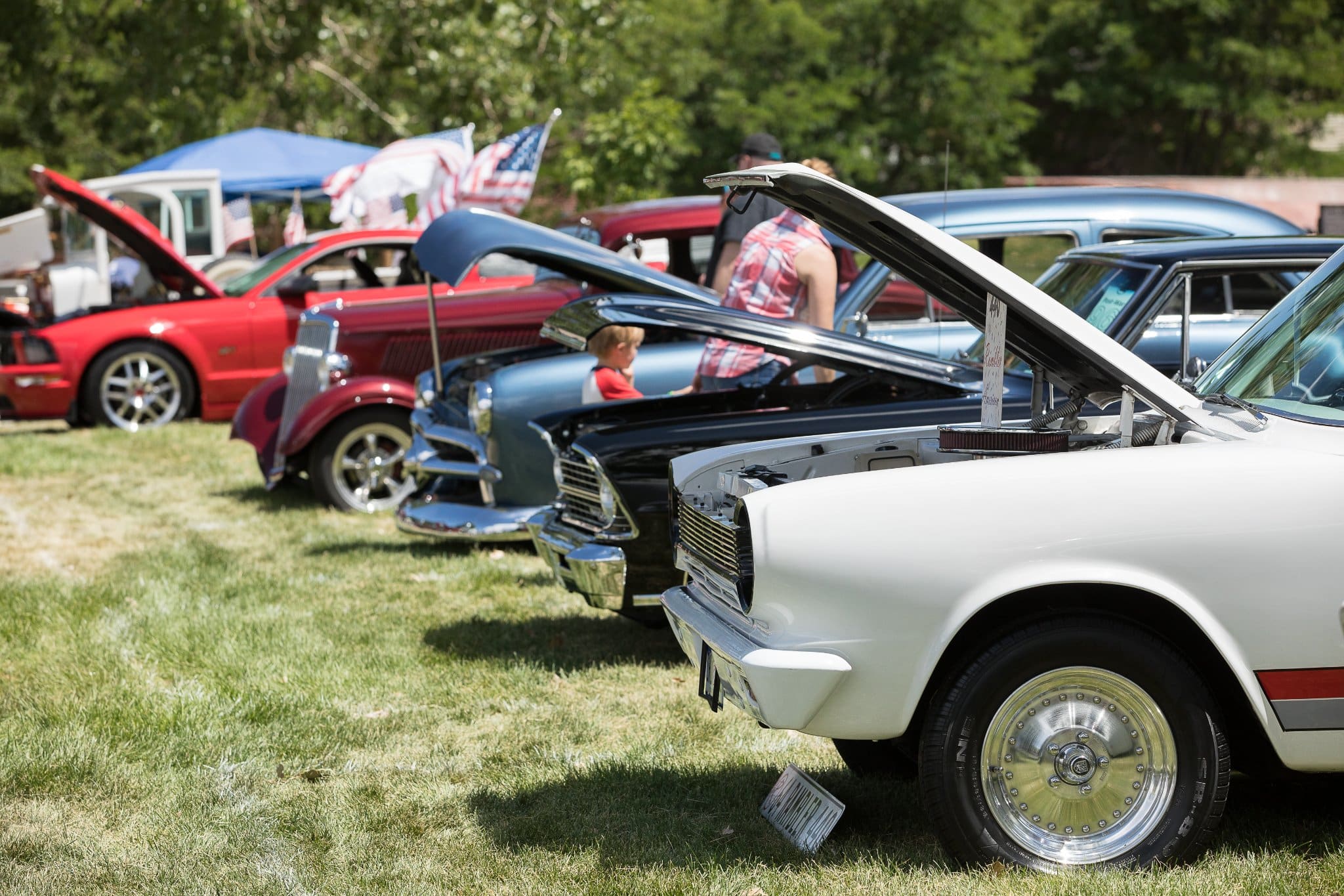 Car show cars