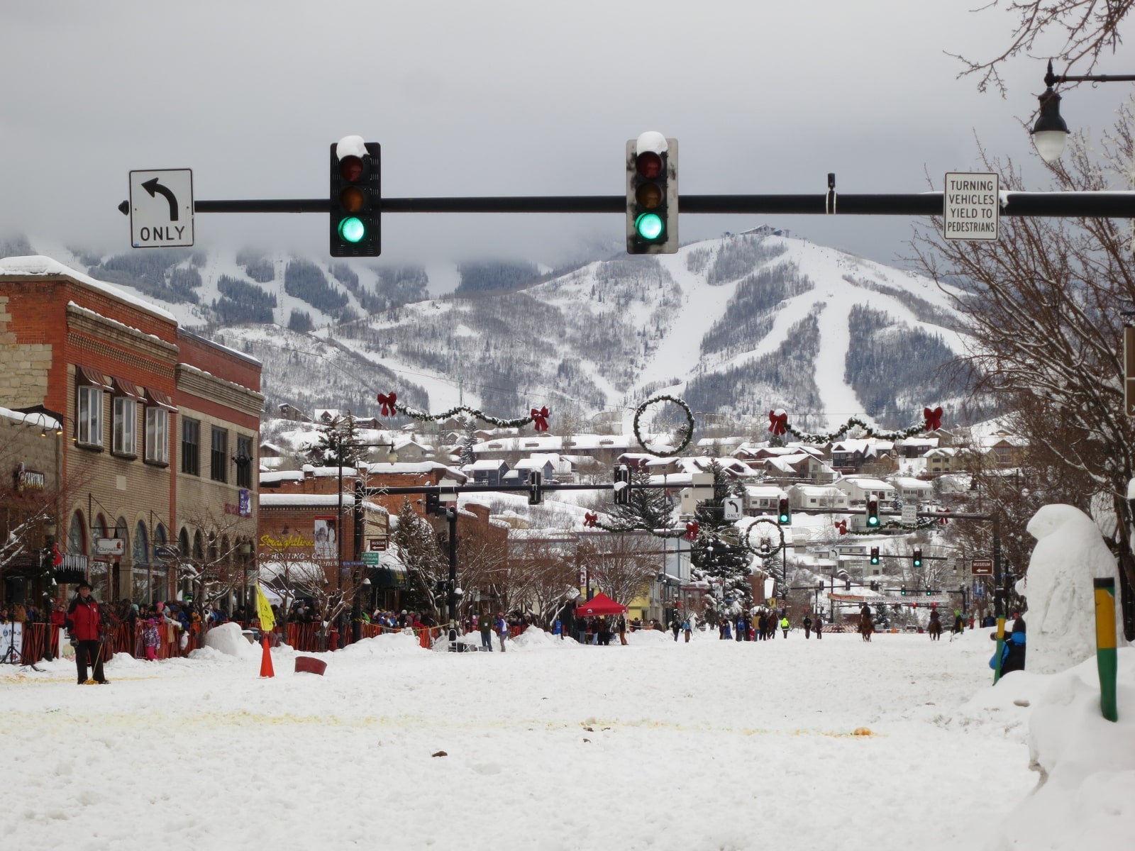 Snowy Steamboat Springs, Colorado