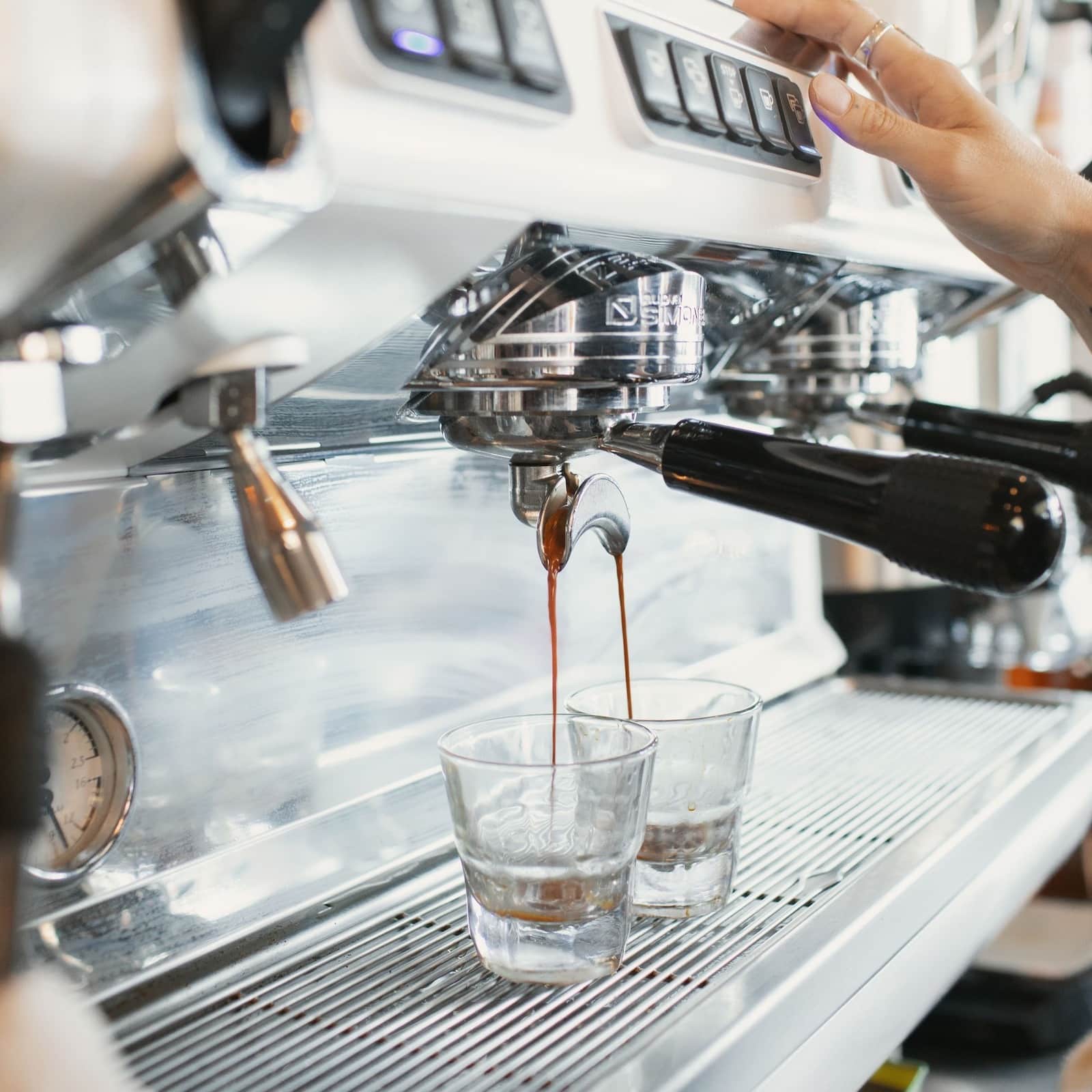 Image of an espresso machine at STIR Coffee and Cocktails in Colorado Springs, CO