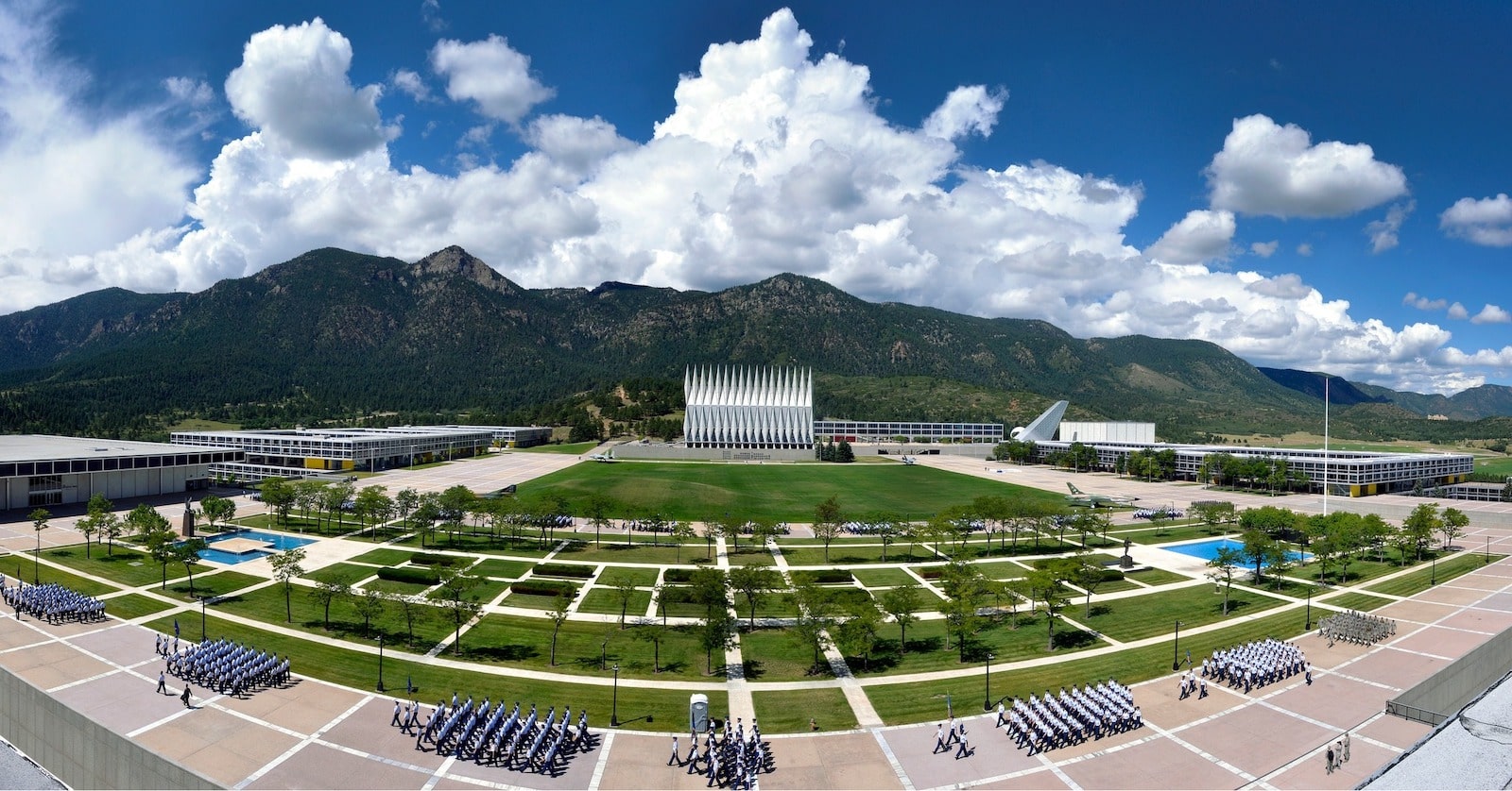 Image of the U.S. Air Force Academy outside of Downtown Colorado Springs