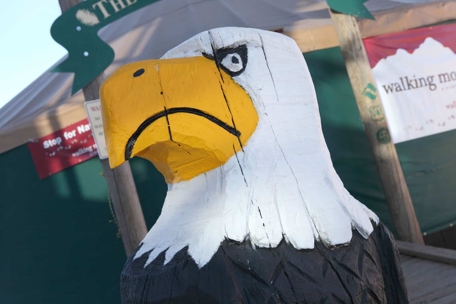 Vail Adventure Ridge Carved Eagle Sculpture