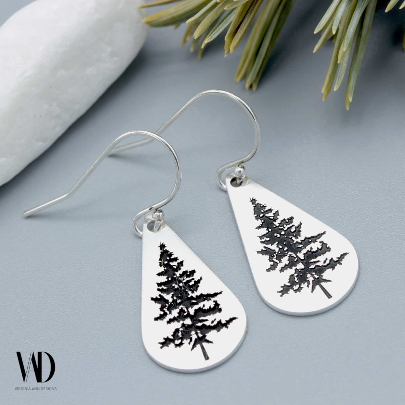 Image of earrings made by Virginia Ann Designs in Colorado