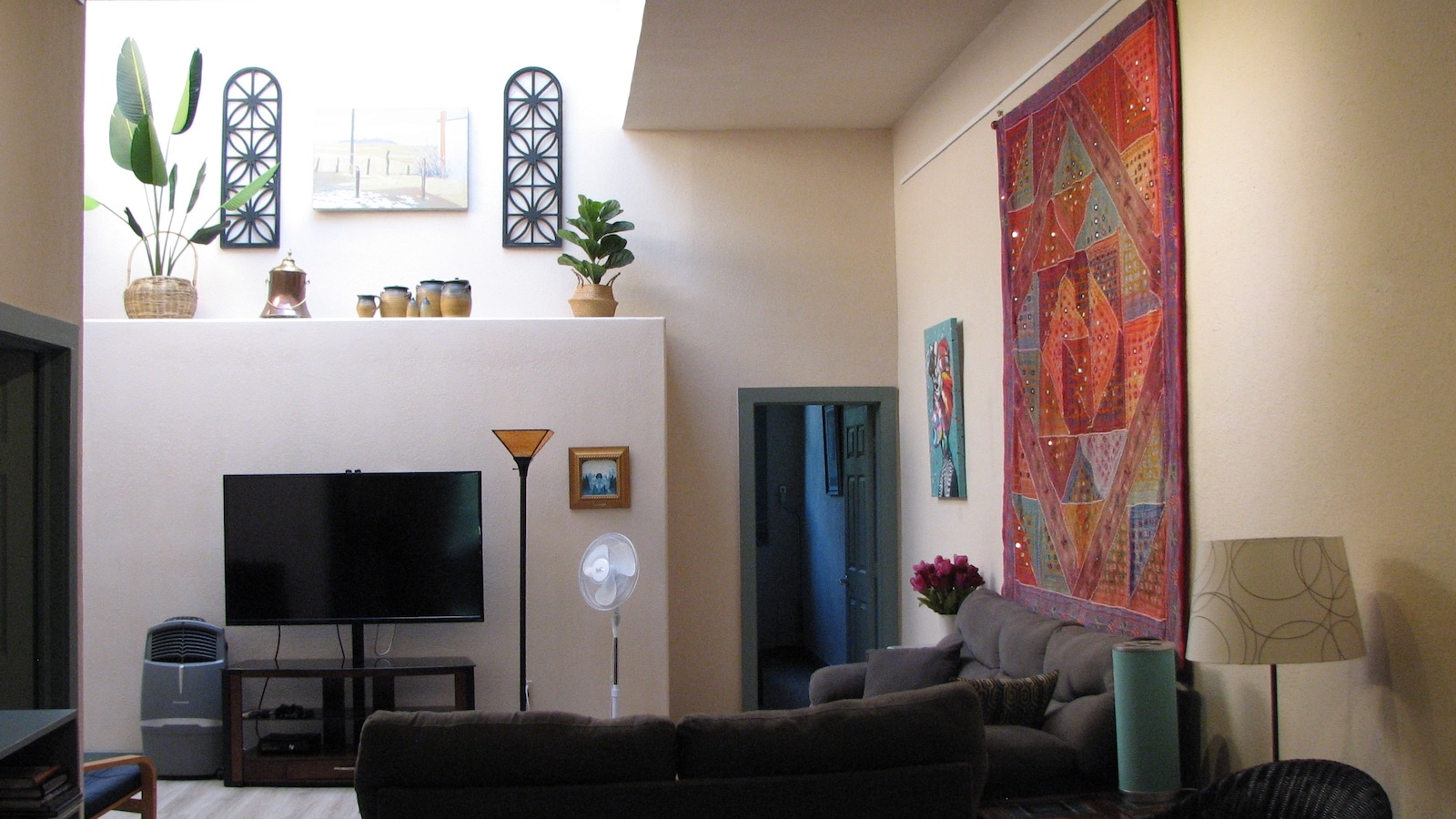 Parkside Building Apartment Vacation Rental La Veta CO TV Room