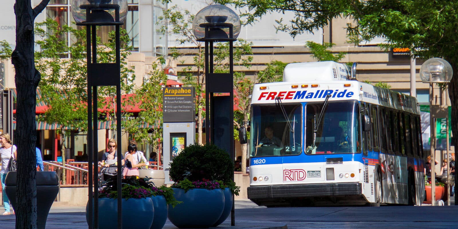 RTD 16th Street Free Mall Bus Ride Downtown Denver CO