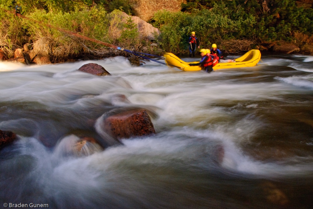 South Boulder Creek River Rafting Rescue Team Colorado