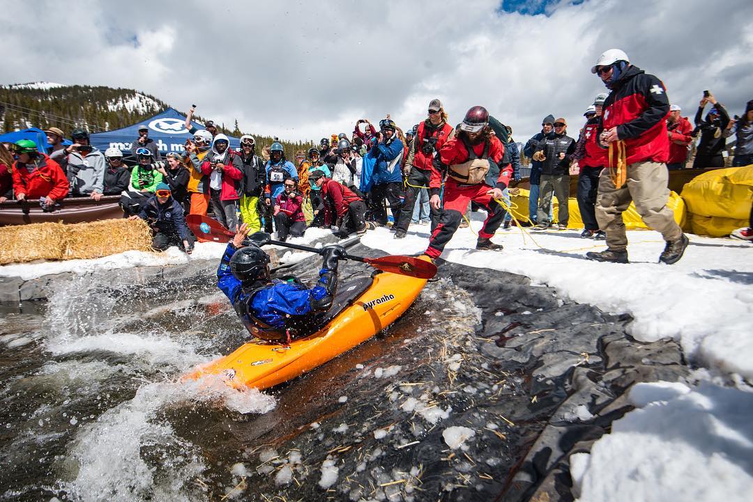 Kayaks on Snow, Salida, Colorado