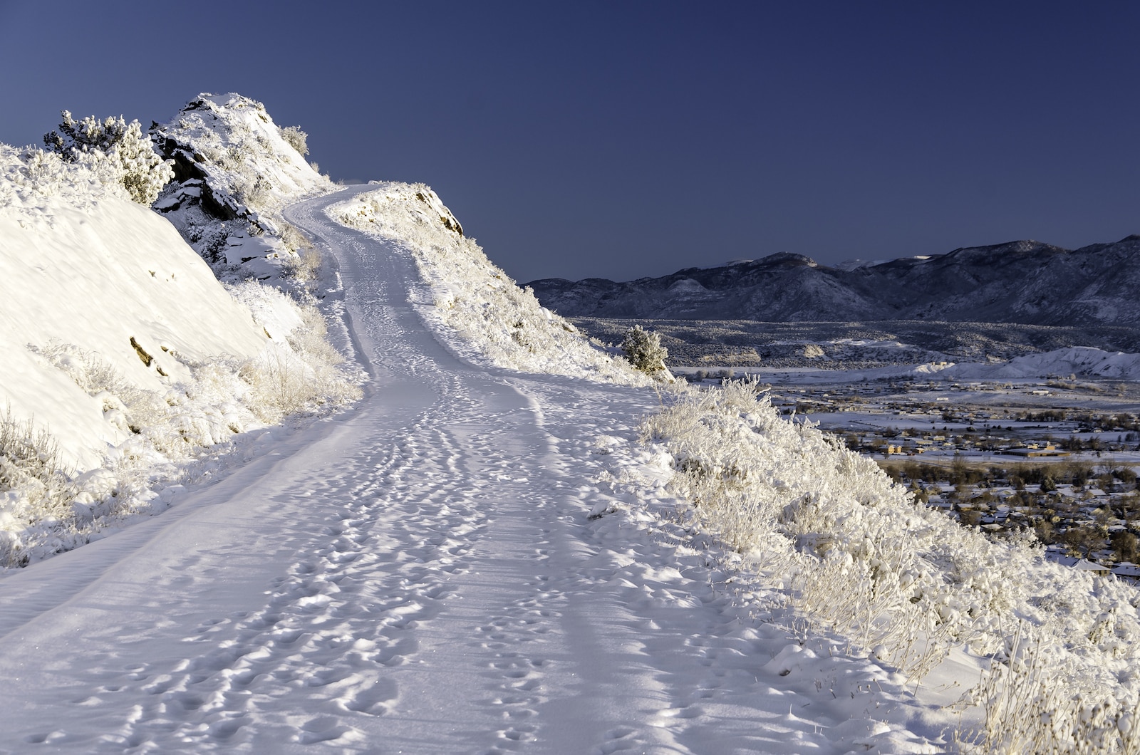 Canon City CO Snowfall Skyline Drive