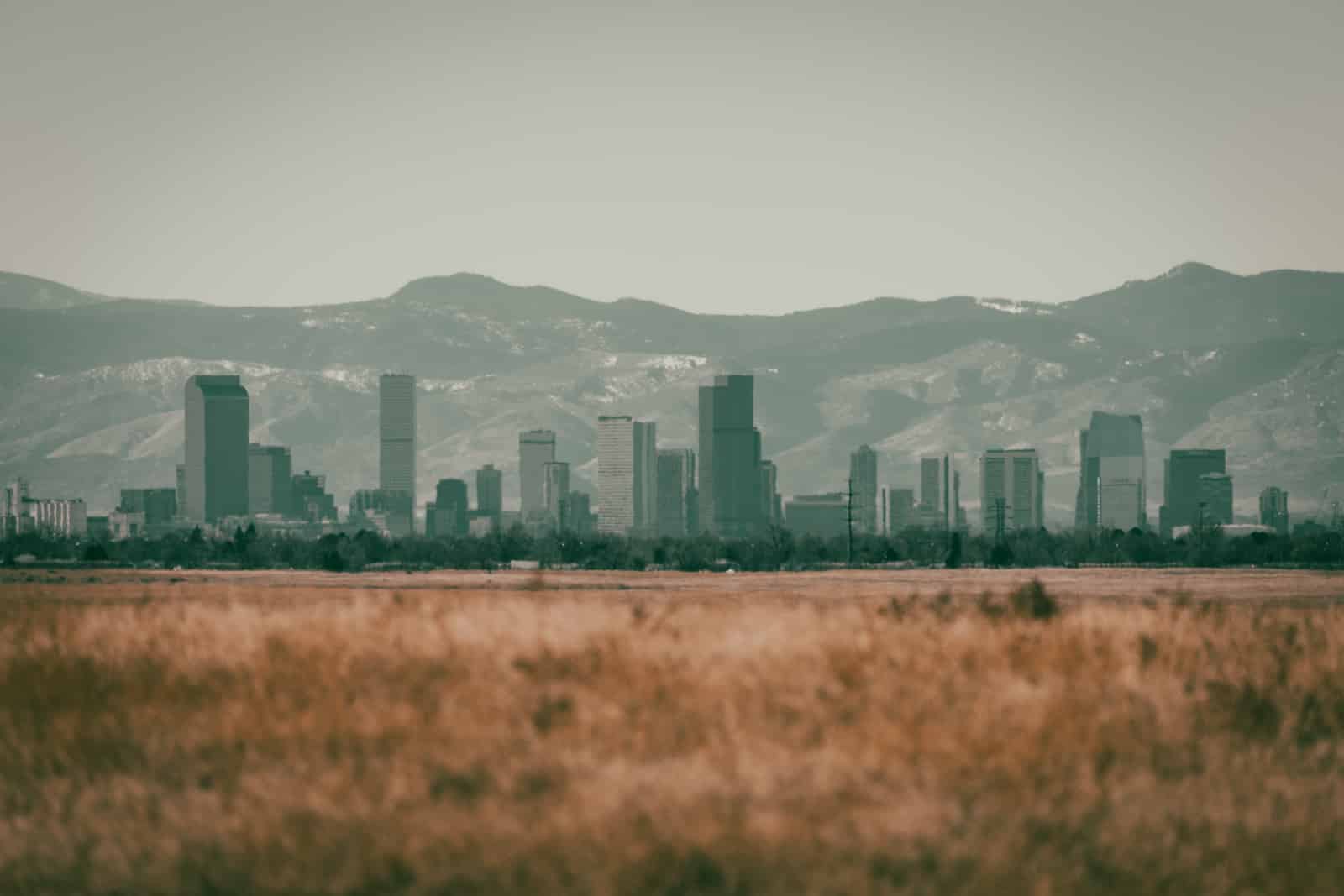 Denver Skyline Front Range Colorado