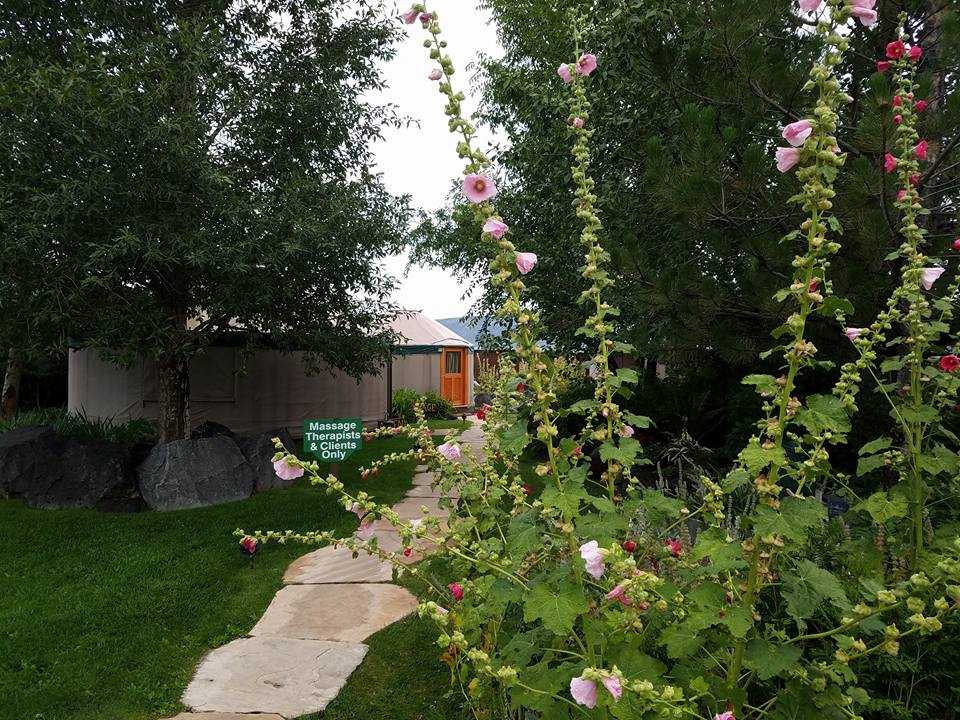 Trail to a group of yurts