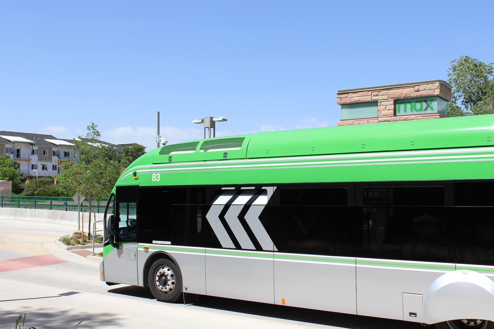 Fort Collins CO RideTransfort Bus at Prospect Road STop
