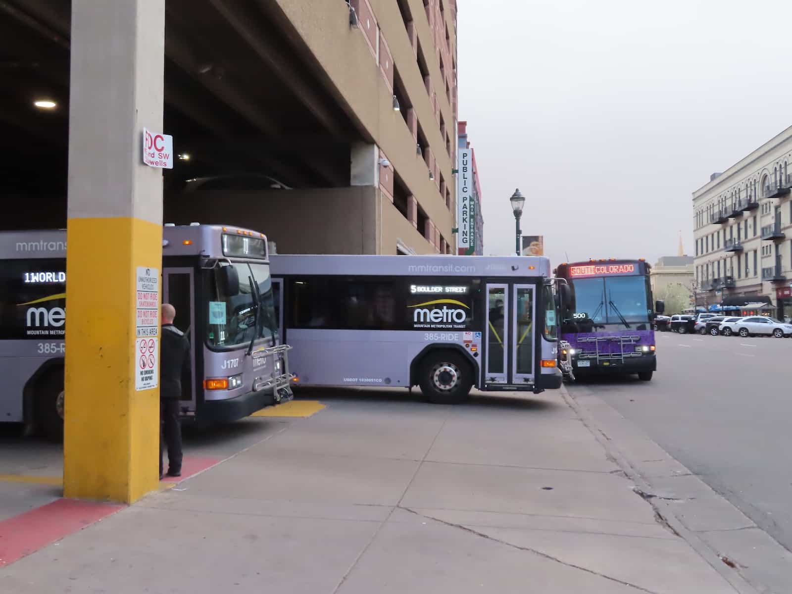 Mountain Metro and Colorado Bustang Buses