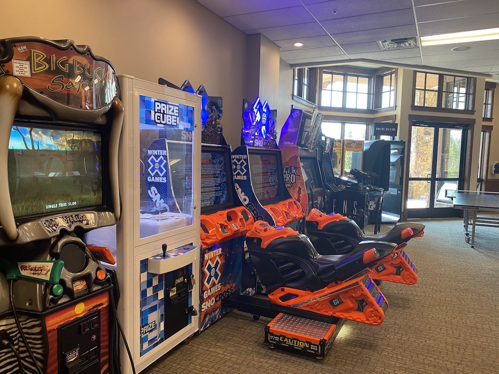 Arcade games at Grand Lodge on Peak 7 in Breckenridge, Colorado