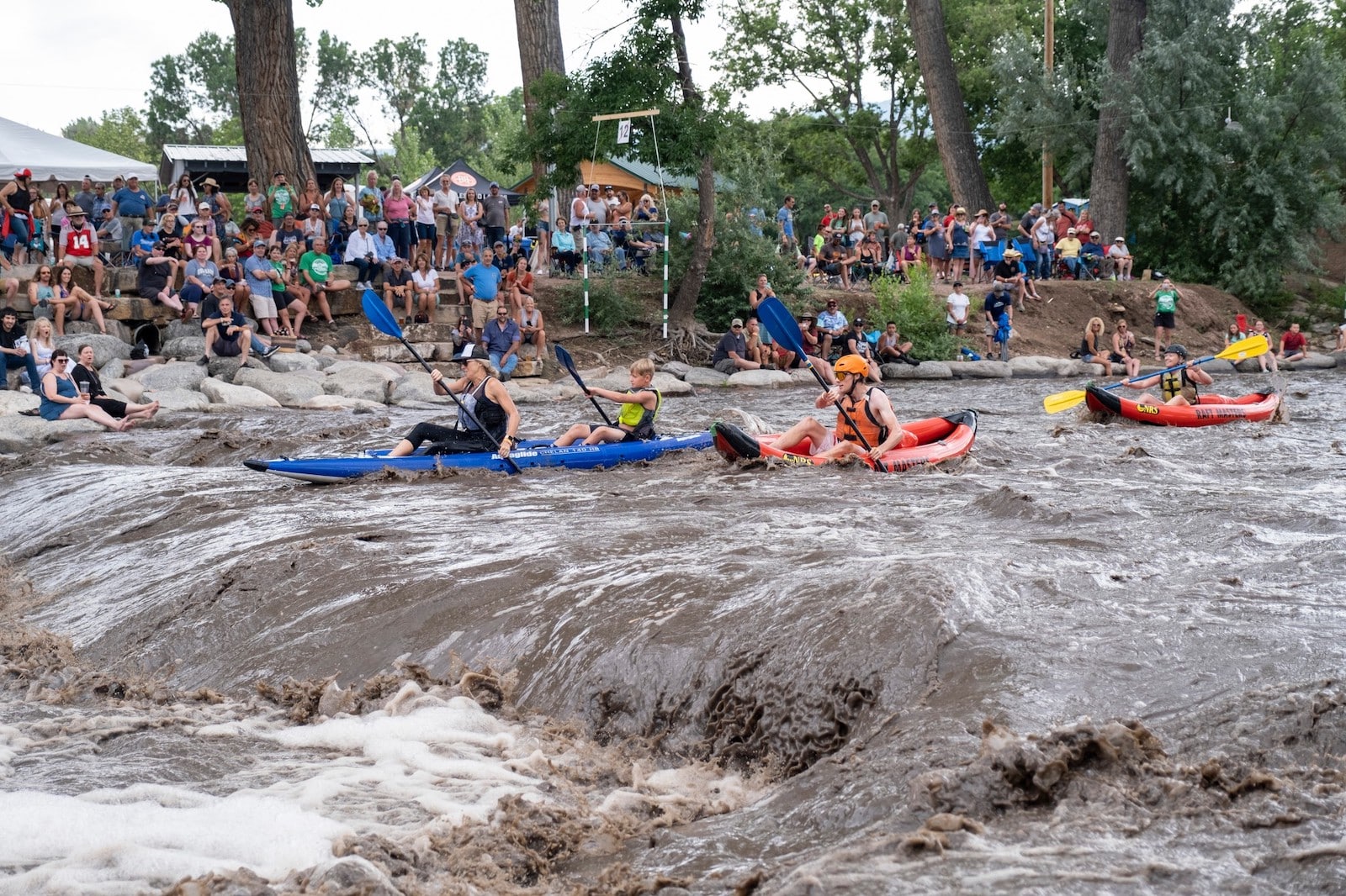 Kayerks on the Arkansas River in Cañon City, CO