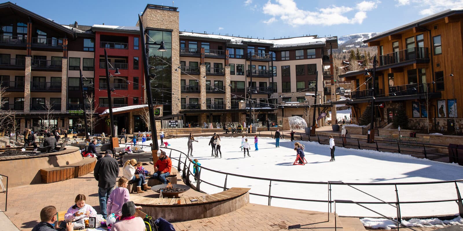 Snowmass Base Village Plaza Ice Rink, CO