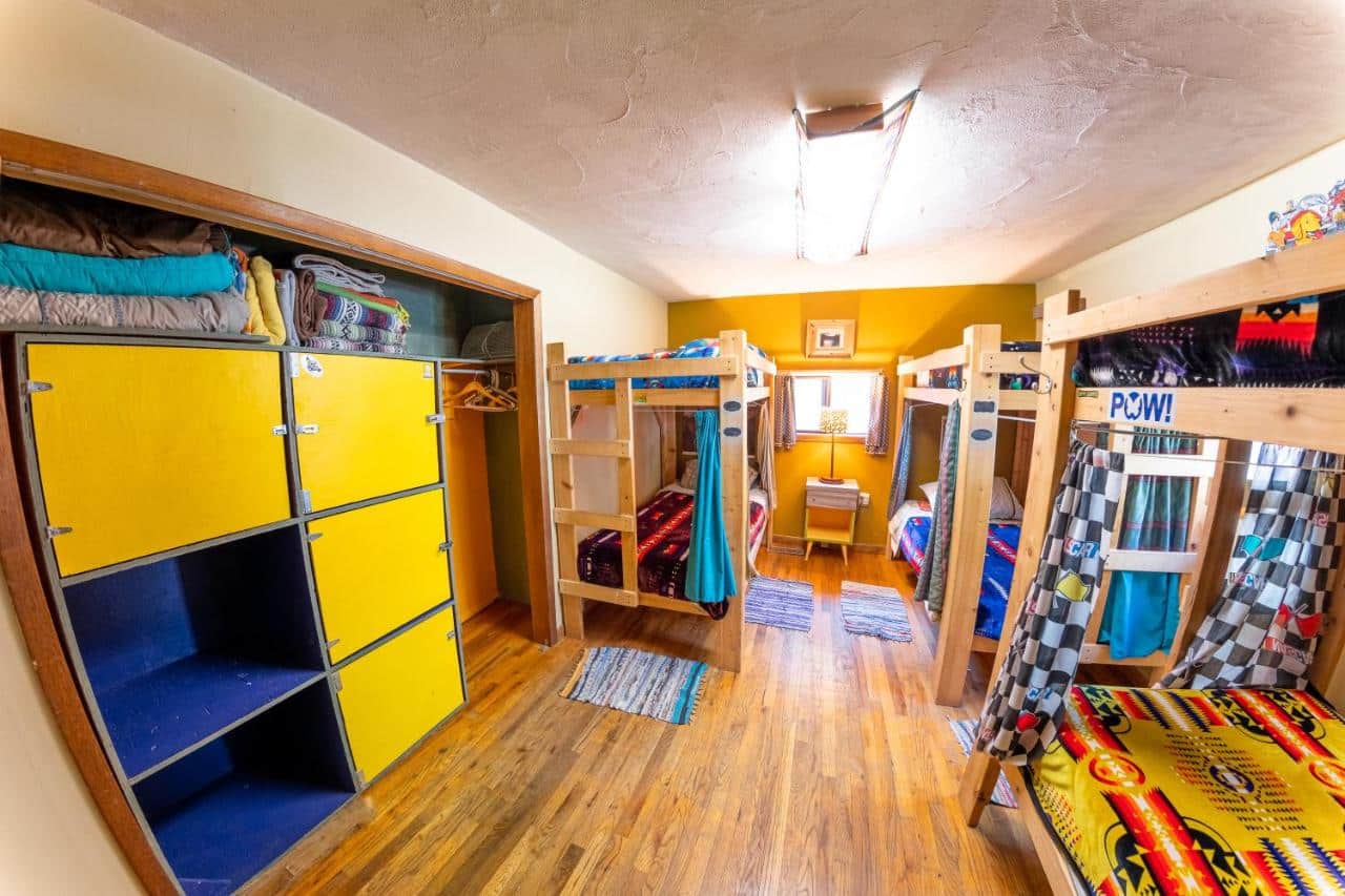 Shared room with 3 bunkbeds at The Wanderlust Hostel in Gunnison, CO