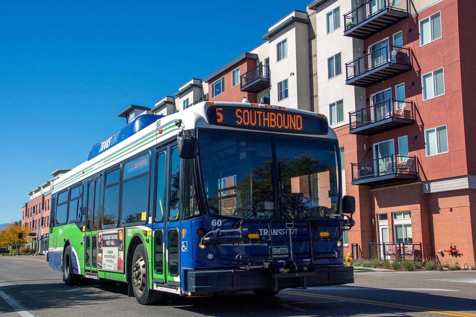 Southbound Transfort Bus Colorado