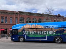 RideTransfort Bus in Old Town Fort Collins