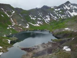 haunted abandoned mines Aerial View of Silver Lake Ghost Town Colorado