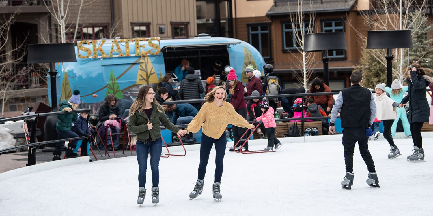 Snowmass Base Village Plaza Ice Rink CO Outdoor Ice Skating