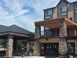 Front exterior of the Best Western Plus Peak Vista Inn & Suites in Colorado Springs